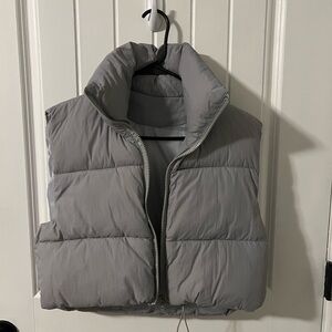 Gray Puffer Vest